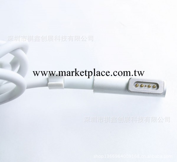 APPLE 蘋果筆記本電腦5針磁頭電源DC線 45W 60W 85W 通用彎頭L型工廠,批發,進口,代購
