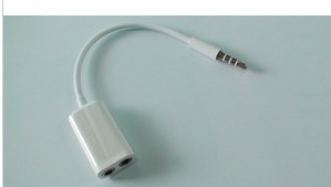蘋果情侶線　一分二耳機線，音頻線　iphoe一分二情侶線工廠,批發,進口,代購