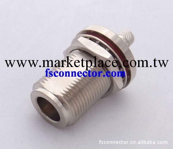 高品質N型連接器 NF-4Y-LMR240 N型母頭帶螺帽 同軸線LMR240工廠,批發,進口,代購