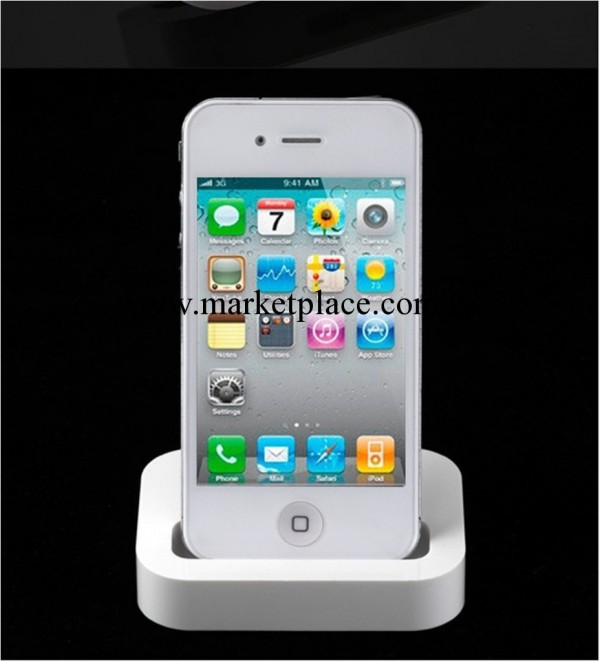 蘋果iPhone 4/4s 3GS通用充電底座  Dock支架座充 黑色白色工廠,批發,進口,代購