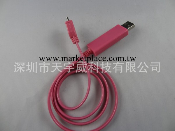 蘋果發光數據線 iphone4 4S 發光數據線 三星HTC發光線 EL追光線工廠,批發,進口,代購