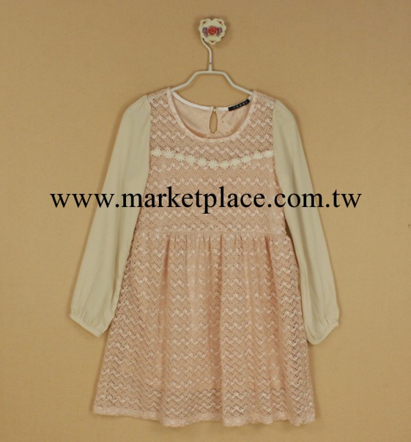2013秋季新款外貿日系女裝蕾絲長袖連衣裙工廠,批發,進口,代購
