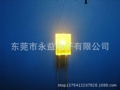 廠傢直銷大量供應高品質led燈珠發光二極管直插LED2*3*4霧狀黃發工廠,批發,進口,代購