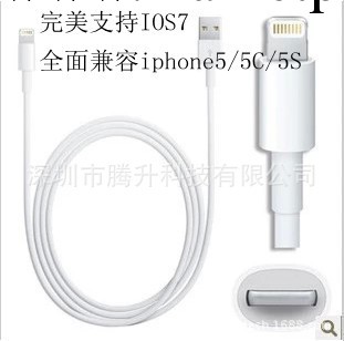 工廠批發 iphone5數據線蘋果5數據線 手機充電線 支持IOS7(裸線）批發・進口・工廠・代買・代購