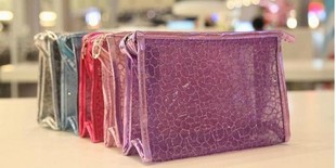 韓版透明防水化妝包絲網亮片手拿包化妝袋收納包洗漱袋工廠,批發,進口,代購