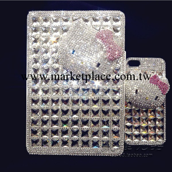 hellokitty IPHONE4/5S蘋果mini IPAD2/3/4 鑲鉆滿鉆水鉆保護套工廠,批發,進口,代購