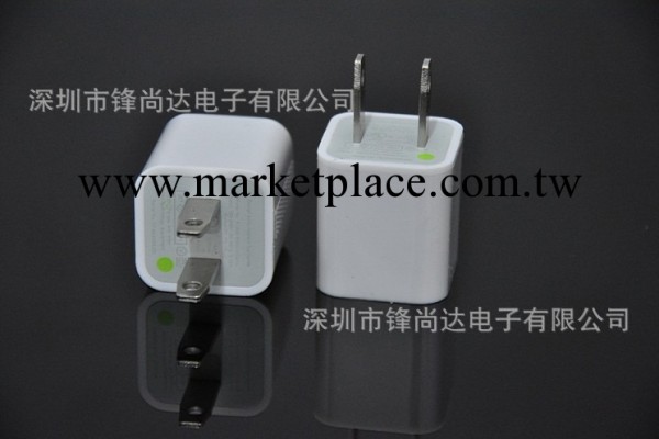 深圳廠傢直銷 5V1A美規USB旅行充電器 綠點充電器蘋果手機充電器工廠,批發,進口,代購