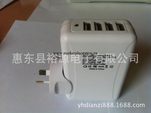 廠傢供應4USB充電器 5V 足3.1A批發・進口・工廠・代買・代購