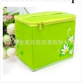 清新綠 可折疊有蓋收納盒 儲物盒 收納整理盒 可提帶拉鏈工廠,批發,進口,代購