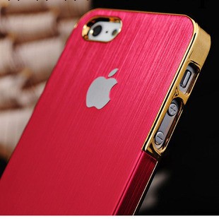iphone5 全包金屬拉絲手機殼 蘋果5手機殼 iPhone4s保護殼工廠,批發,進口,代購