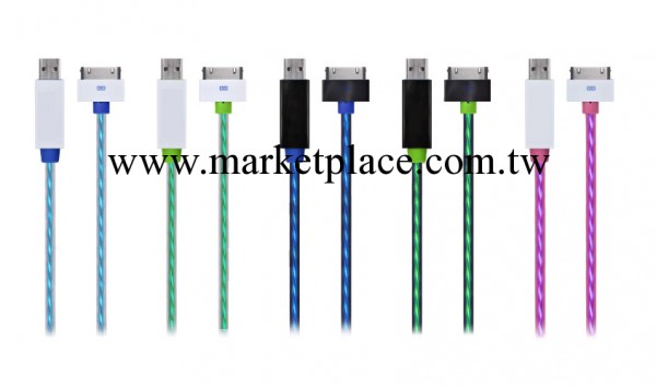 工廠直銷 iphone發光數據線 蘋果發光數據線 發光線 LE冷發光線工廠,批發,進口,代購