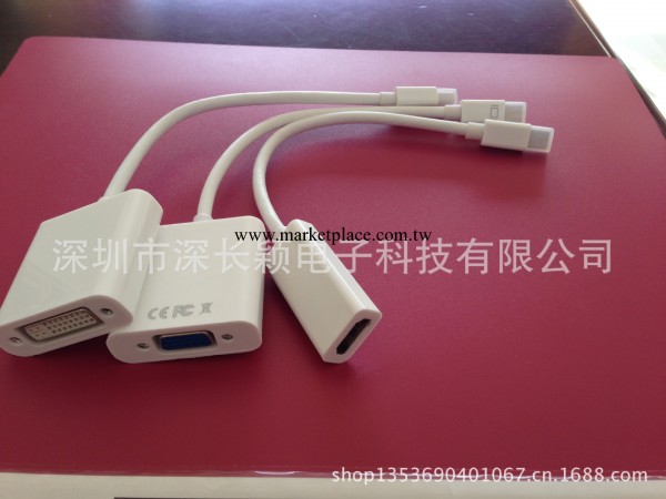 【廠傢直銷】Mini DP DisplayPort to DVI線 雷電轉接器工廠,批發,進口,代購