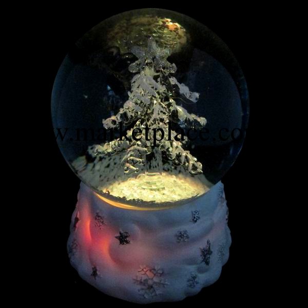 聖誕樹水晶球音樂盒 八音盒 送朋友生日禮物 婚慶禮物 聖誕禮物工廠,批發,進口,代購
