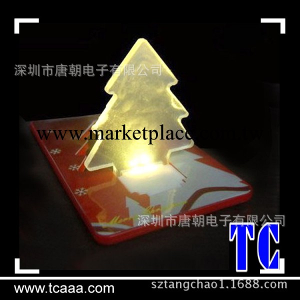 聖誕禮禮物 新款聖誕樹愛心卡片燈 便攜彩色卡片燈 情人節小禮物工廠,批發,進口,代購