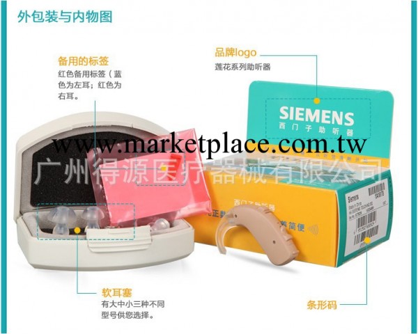 西門子助聽器 助聽器TOUCHING耳背式助聽器 心動動助聽器工廠,批發,進口,代購