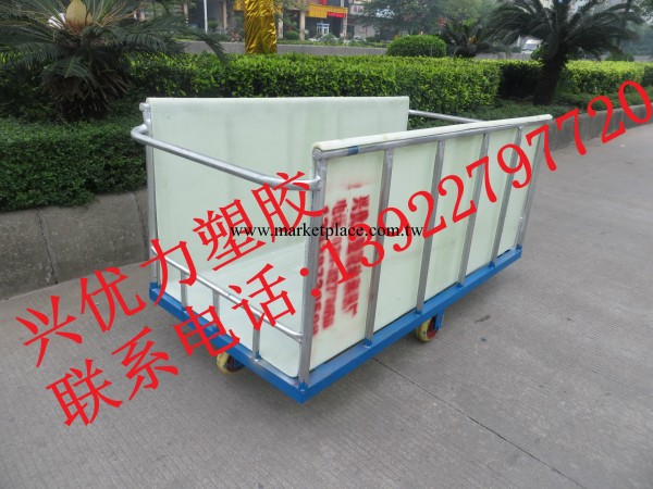 《興優力》批發玻璃鋼pe周轉運佈車 制衣廠佈料推佈車工廠,批發,進口,代購