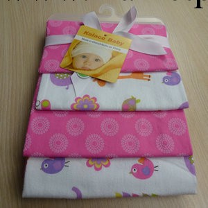 代理加盟 Blanket 全棉毯 嬰兒全棉童毯76X76cm絲帶衣架4條裝工廠,批發,進口,代購