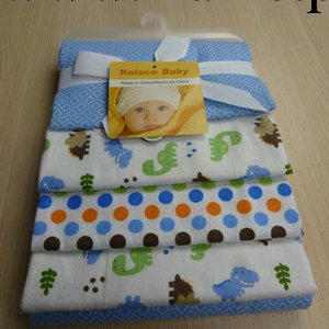 代理加盟 Blanket 全棉毯 嬰兒全棉童毯76X76cm絲帶衣架4條裝工廠,批發,進口,代購