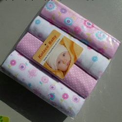 春秋嬰兒毯 Blanket 全棉毯 嬰兒全棉童毯76X76cmPVC4條裝工廠,批發,進口,代購