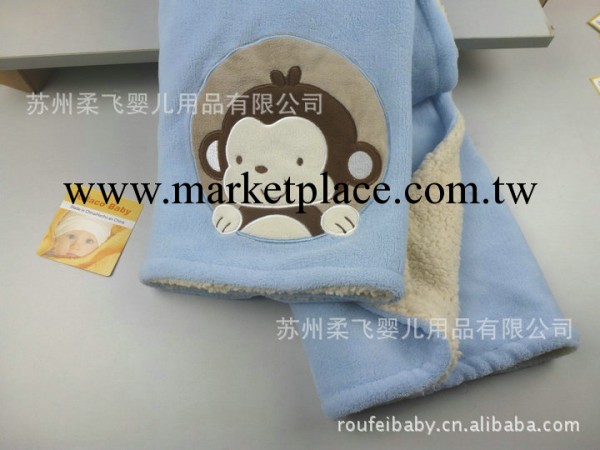 嬰幼兒用品 珊瑚絨繡花雙層小毯子 嬰兒毯 童毯 抱毯 雙層工廠,批發,進口,代購