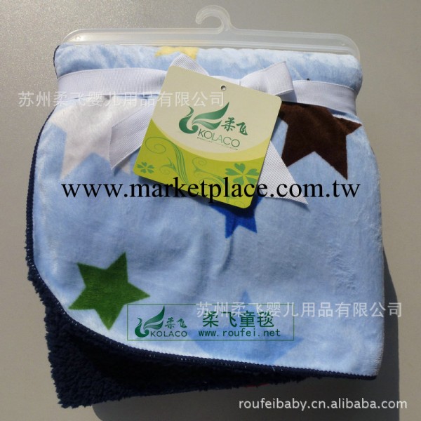 外貿童毯 baby blanket baby wear 毛絨毯 繡花毯子工廠,批發,進口,代購