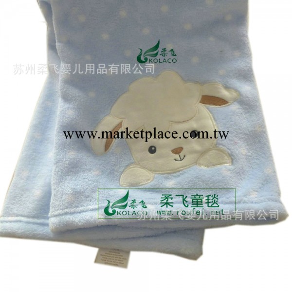 繡花珊瑚絨嬰兒毛毯寶寶毛毯兒童毛毯抱被嬰兒毯童毯工廠,批發,進口,代購
