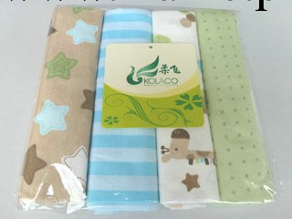代理加盟 Blanket 全棉毯 嬰兒全棉童毯76X76cmPVC4條裝 柔飛童毯工廠,批發,進口,代購
