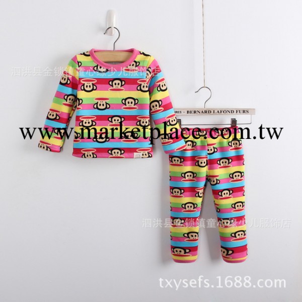 韓版童裝精品 卡通印花 兒童暖倍兒套裝 保暖內衣套裝 L-W-012工廠,批發,進口,代購