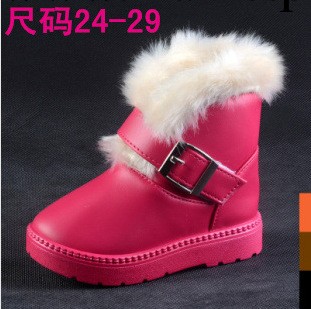 2013新款廠傢直銷兒童棉靴女童保暖靴加厚加絨軟底防滑雪靴工廠,批發,進口,代購