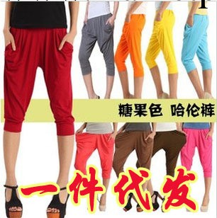 一件代發 七分哈倫褲大碼彈力夏季韓版糖多色內搭褲休閒女褲A001工廠,批發,進口,代購
