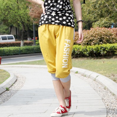 2013夏裝新款韓版顯瘦 哈倫褲 運動褲七分褲 休閒女褲工廠,批發,進口,代購