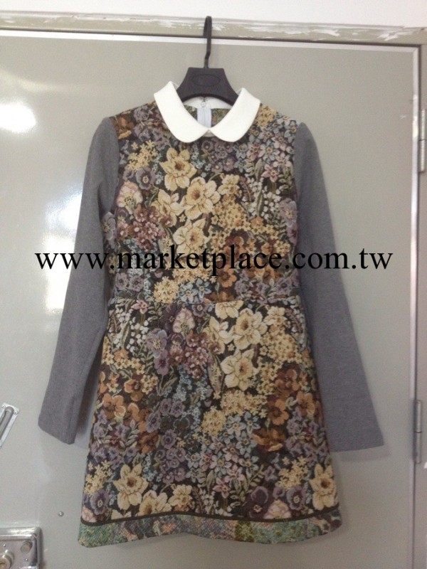 DAZZLE/地素 2013秋款新款專櫃正品334o611碎花連衣裙 無三標工廠,批發,進口,代購