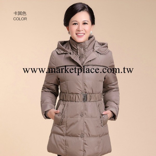 2013新款 中老年羽絨衣女裝中長款 加厚中年女士羽絨衣 廠傢直銷工廠,批發,進口,代購