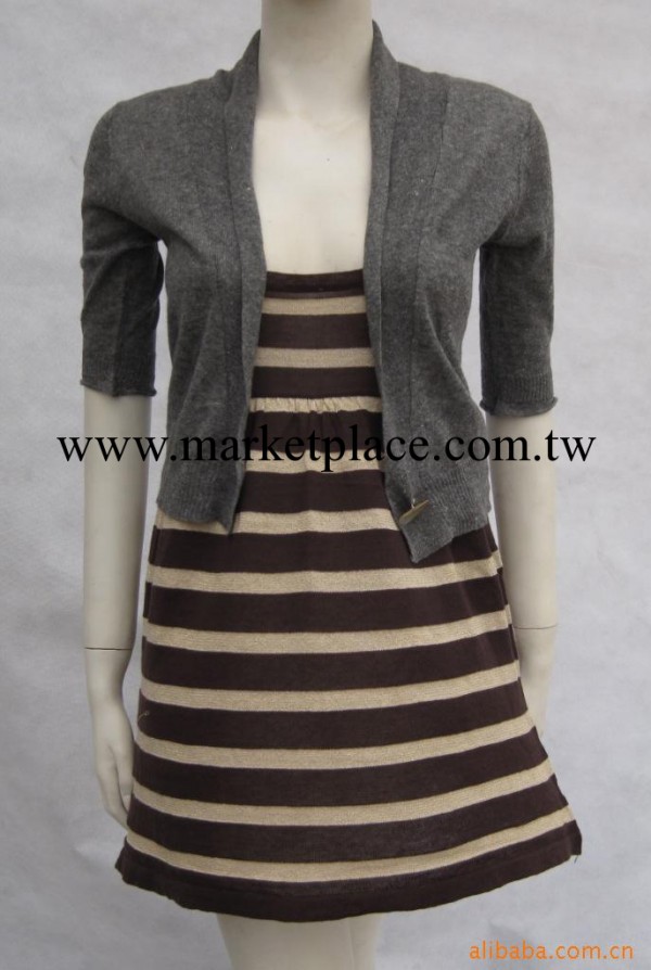 2013中長款時尚女式針織小背心  金屬條紋間色吊帶衫批發・進口・工廠・代買・代購
