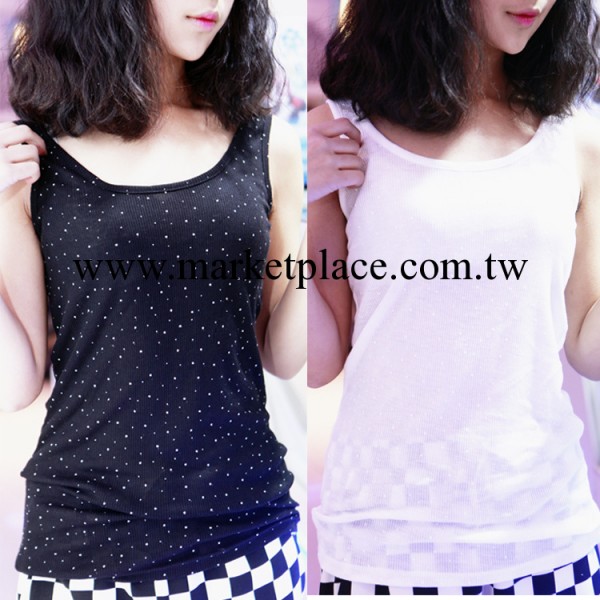 8364【清倉】AIMEEWQ正品背心 夏季糖果色漆點小背心吊帶衫 女工廠,批發,進口,代購