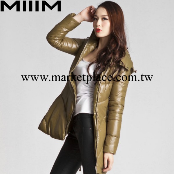 MIIIM 985 清倉後擺抽繩個性長款羽絨衣棉服女式中長款棉衣女裝工廠,批發,進口,代購