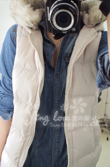 批發:歐美秋冬新款 毛線拼接時尚加厚女式棉馬甲工廠,批發,進口,代購