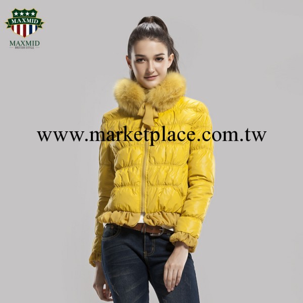 MAXMID新款英倫學院風女裝連帽女式羽絨衣批發 MMDY003工廠,批發,進口,代購