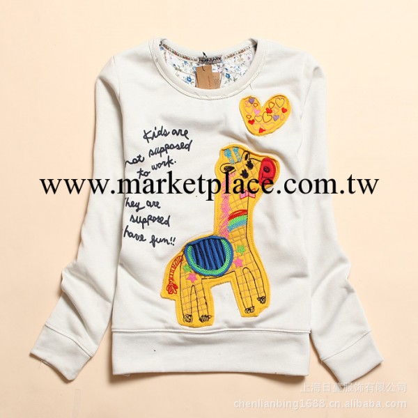 1008-4批發日韓外貿rough精品女裝打底衫2013秋冬刺繡女式長袖T恤工廠,批發,進口,代購