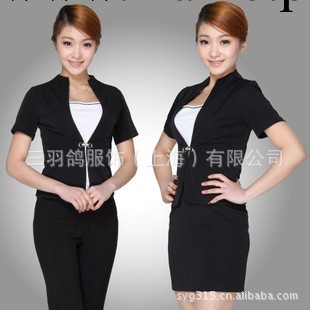 上海職業裝女式西服套裝供應三羽鴿毛料正裝廠傢直銷量身定做西裝批發・進口・工廠・代買・代購