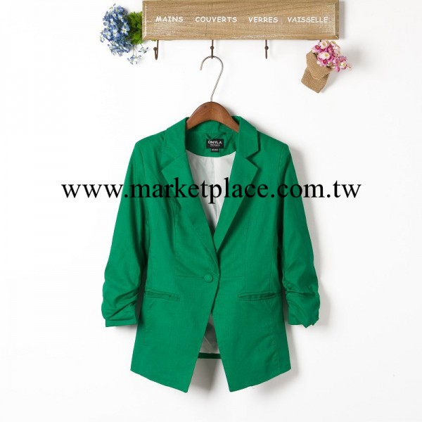 小西裝秋新款薄款亞麻女裝西服女修身韓版亞麻小西裝外套西服女夏工廠,批發,進口,代購