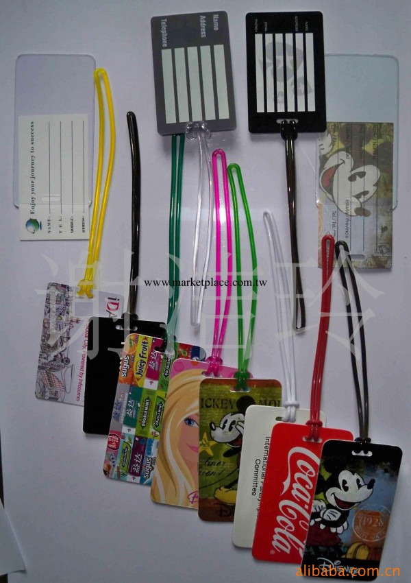 PVC行李牌（繩子靈活搭配箱包行李牌的配件，可混批）批發・進口・工廠・代買・代購