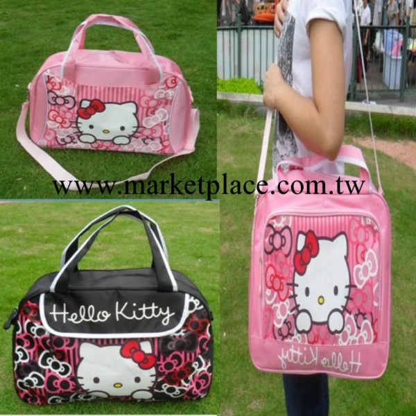 現貨批發新款HELLO KITTY多層可提挎旅行包  時尚休閒行李包工廠,批發,進口,代購