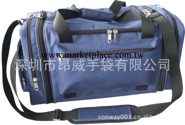 廠傢直銷超大容量多口袋藍色牛津佈防水旅行行李包工廠,批發,進口,代購