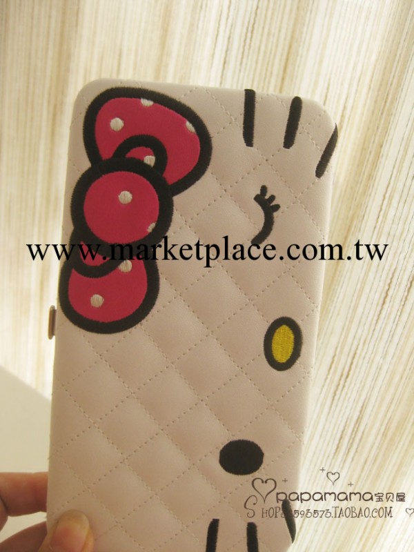 hello kitty 白色夾子錢包 錢夾工廠,批發,進口,代購