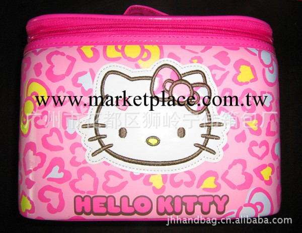 廠傢低價直銷 韓國熱賣HELLO KITTY 定型化妝箱 化妝包 帶鏡子箱工廠,批發,進口,代購