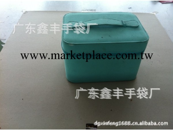 新款時尚綠色方形化妝盒工廠,批發,進口,代購