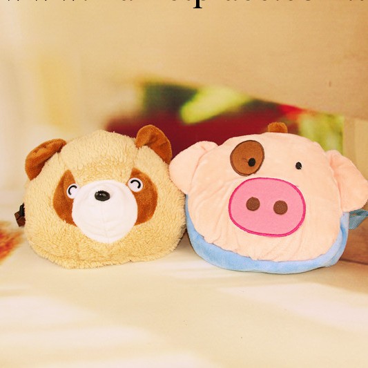 批發外貿韓國 B289卡通動物頭像兒童書包 卡通兒童包 斜跨包包工廠,批發,進口,代購