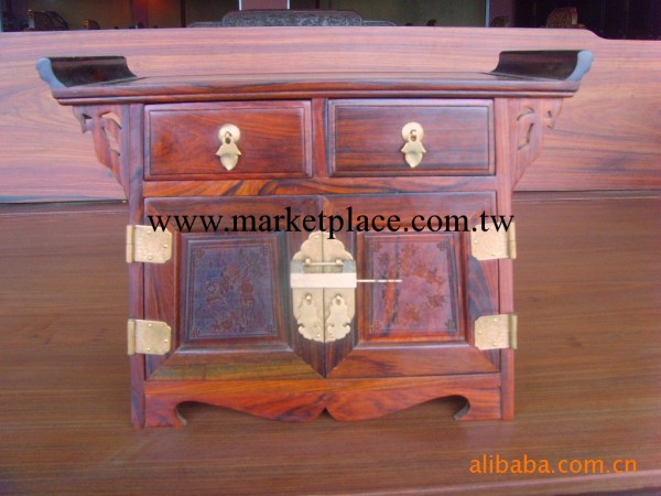 經銷批發 明式二聯櫥款古典化妝盒 [送禮自留佳品] 微型紅木傢具工廠,批發,進口,代購