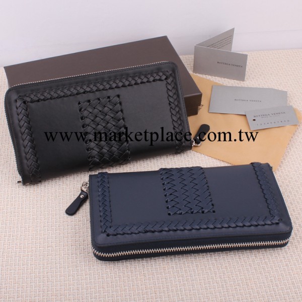2013秋冬人氣新款BV手拿包 原版牛皮高品質 編織拉鏈錢包男士手包工廠,批發,進口,代購